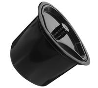 SILENRADAWN 5l Portable Plastic Bedpan Pot with Lid Contoured Design Simple Look Craftsmanship Black for Patients Home and Hospital Use