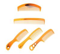 SILENRADAWN 5pcs Hair Comb Set for Women Men Anti-static Detangling Combs with Fine and Wide Teeth Versatile Styling for Short Long Hair Smooth Frizz Control Plastic Material
