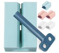 SILENRADAWN 6 Pcs Toothpaste Squeezer Rolling Tube Dispenser Set for Bathroom Use, Made of Sturdy Pp Plastic, Easy to Operate by Hand, Saves Toothpaste and Cream Tubes Efficiently