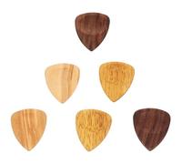SILENRADAWN 6pcs Acoustic Guitar Picks Plectrums Folk Guitar Practice Accessories for Guitarists with Comfortable Finger Grip and Clear Sound Random Color Random Color