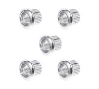SILENRADAWN 6pcs Guitar Tuning Peg Ferrules Steel Bushings Adapter for Electric Guitar Replacement 8mm Outer Diameter and 6mm Inner Diameter Suitable for Personal and Professional Use