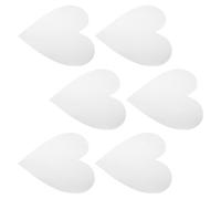 SILENRADAWN 6pcs Heart Shape Mirror Wall Stickers Family Wall Decals Bedroom White Pet Material Easy Installation Easy to Stick and Remove Creative Romantic Home Decor