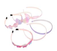SILENRADAWN 6pcs Lovely Headbands with Bowknot, Heart and Star Shapes, Comfortable Fabric Material, Easy to Use Hair Accessories for Young Parties and Daily Wear Random Color
