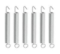 SILENRADAWN 6pcs Silver Metal Electric Guitar Tremolo Bridge Springs Set, Portable Design for Improving Electric Guitar's of Tune, Suitable for Vintage Style Tremolo Systems