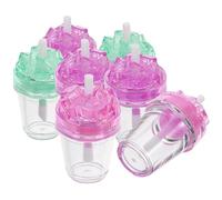 SILENRADAWN 7pcs Clear Lip Gloss Tubes Refillable DIY Lip Balm Containers Portable Lipstick Making Kit for Travel and Daily Use Safe Material Random Color