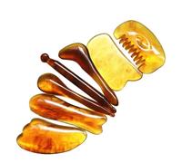 SILENRADAWN 7pcs Multi-Functional Resin Beauty Roller Scraping Stick Tool for Body Massage Spa Care Suitable for Friends and Family Members