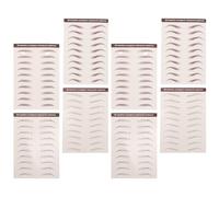SILENRADAWN 8 Sheets Eyebrow Stickers Temporary Eyebrow Stickers for Women Self-adhesive Brow Transfers for Makeup Accessories