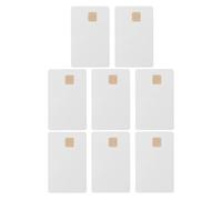 SILENRADAWN 8pcs Chip Pvc Card Blank Intelligent Card Hotel Key White 3.30x2.12x0.04in Simple Installation Sufficient Storage Space for Access Control Systems