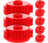 SILENRADAWN 8pcs Red Plastic Drum Cymbal Nuts Quick Release Caps for Drum Cymbal Accessories with Practical Firm Grip Suitable for Stand Parts and Percussion Kits