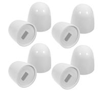 SILENRADAWN 8pcs Universal Push-on Toilet Bolt Caps Plastic Screw Covers for Toilet Bowl Floor Mounting Decorative Seat Bolt Covers for Bathroom Accessories