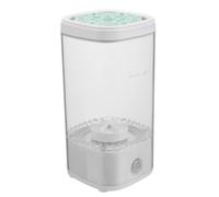 SILENRADAWN Automatic Makeup Brush Cleaner and Integrated Storage Design Electric Machine with Universal Compatibility White Acrylic for Professional Makeup Artists and Everyday Use