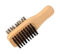 SILENRADAWN Beard Grooming Brush and Beech Wood Handle with Soft Bristles for Men Multi-function Mustache Brush to Remove Broken Beard Hairs and Create Creamy Lather, for Wet Shaving