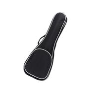 SILENRADAWN Black Ukulele Carrying Case Lightweight Oxford Cloth Padded Bag with Small Zipper Pocket for Storing Picks and Tuning Clips, Protecting The Ukulele Body