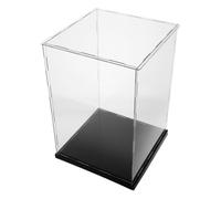 SILENRADAWN Boxing Glove Display Box, Boxing Glove Display Cabinet, Acrylic, Dustproof, 360° View, Solid Acrylic Stand, for Collectibles and Mini Figures, Home Gifting