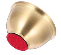 SILENRADAWN Brass Worship Bowl Small Copper Altar Bowl with Anti-Slip Pad Corrosion-Resistant for Buddhist Temple Home Sacrifice and Holy Water Use