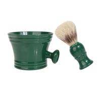 SILENRADAWN Brush Grooming Beard Kit Foam for Cleaning Shaving and Bowl Pig Portable Polystyrene Shaving Soap Bowl with Bristle Use Men's Home and Travel
