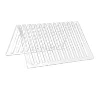 SILENRADAWN CD Display Rack Featuring Strong Stability and Space Saving Design Acrylic Triangle Shape for Vinyl Record and CD Storage for Home Use on Table