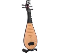 SILENRADAWN Chinese Lute Vintage Style Lightweight Plastic Model Photo Prop Simulation Instrument for Ancient Style Photos and Home Decoration
