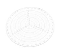 SILENRADAWN Circle Template Drafting Tool Plastic Round Ruler for Wood Turning and School Projects Center Hole Finder and Centering Function