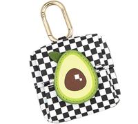 SILENRADAWN Creative Cartoon Fruit Ear Bud Case and Adults, Microfiber Leather Mini Coin Purse with Metal Zipper, Easy to Carry Storage Pouch for Travel and Shopping