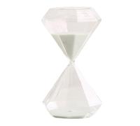 SILENRADAWN Creative Sand Timer Hourglass Decoration 5-minute Classic-shaped High Borosilicate Glass with Flat and Smooth Surface Stylish Ornament for Bathroom and Saunas