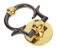 SILENRADAWN Decorative Zinc Alloy Door Pull Handle Ring Knocker for Traditional Front Door and Gate