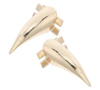 SILENRADAWN Devil Horn Hair Clips Realistic 3d Horn Shape with Built-in Metal Wire Structure 2pcs Halloween Golden Alloy Material for Women for Party and Carnival Cosplay Accessories