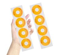 SILENRADAWN Emergency Stop Warning Label Stickers Red 8pcs Pp Material, and Easy to Stick Safety Signs for Industrial Equipment for Equipment Factory and Community Center Use