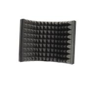 SILENRADAWN Foldable Abs Microphone Blowout Prevention Net Noise Reduction Microphone Cover Windshield for Mic .00x7.47x1.18inch Floor Style Sponge Filter for Mic Studio Recording