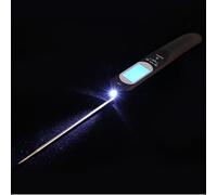 SILENRADAWN Food Thermometer Digital Meat Thermometer USB Rechargeable Voice Alarm Accurate Temperature Readings for Kitchen and BBQ Cooking 1 Set Black