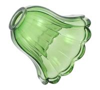 SILENRADAWN Green Glass Lampshade for Pendant Light Fixture and Bedside Lamps Easy Cleaning with Uniform Light Diffusion Elegant and Modern Style Replacement