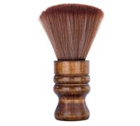 SILENRADAWN Handle Neck Duster Brush for Barbers Professional Hair Removal Tool Ergonomic Grip Soft Fiber Hairbrush for Neck and Ear Dusting After Haircut