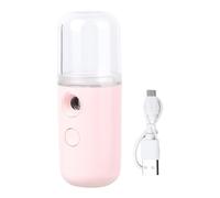 SILENRADAWN Humidifier to Keep Skin Hydrated Nano 30ml Plastic Face Mist Sprayer Portable Cool Mist with USB Charging Facial Steamer for Women for Yoga and Bedroom Use