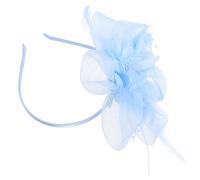 SILENRADAWN Light Blue Fascinators Featuring A Small Hat Shape Lightweight and Comfortable to Wear for Wedding Outfit Decors and Elegant Vintage Style Occasions