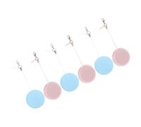 SILENRADAWN Macaron Phone Screen Cleaner 6Pcs Silicone Wipes for Electronic Devices and Eyeglasses Compact Size for Travel and Daily Use