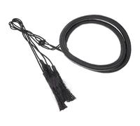 SILENRADAWN Men's Arab Headband with Tassel, Vintage Polyester Head Wrap Rope for Carnivals and Fancy Dress Parties, Easy to Wear Arabian Costume Accessory in Black