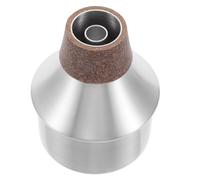 SILENRADAWN Metal Aluminium Alloy Trumpet Straight Mute for Beginners Silver Material Userfriendly Installation Outdoor Practice Sessions