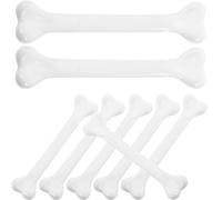 SILENRADAWN Mini Skeleton Bones and DIY Costume Accessories 12pcs White Plastic Lightweight Simulation Bone Props Convenient to Store and Easy Halloween Decorations for Haunted Houses