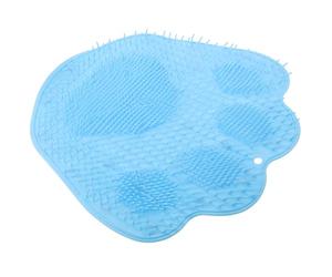 SILENRADAWN Nonskid Care Scrubber Mat with Foot Cups Shower for Hands-Free and Cleaning Massage Pad for Safe Shower Use Bathroom