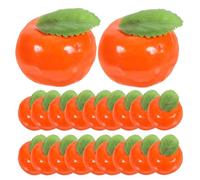 SILENRADAWN Orange Not Easy to Deform 20pcs Lifelike Model Ornaments Made of Sturdy Realistic Simulated Oranges Decoration for Scene Photograph Props and Cognitive Models