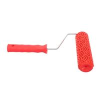SILENRADAWN Patterned Texture Paint Roller Multipurpose for Wall Decoration 7 Inch Rubber Embossing Roller Easy to Use Suitable for Ceiling Cabinet Painting