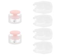 SILENRADAWN Pink Plastic Shoelace Plastic Locks for Featuring Secure Fit and Easy Use, Self-Sufficiency with Sturdy Double Hole Cord Locks for Footwear