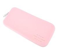 SILENRADAWN Portable Silicone Makeup Brush Bag with Proper Capacity and Easy Open Or Close Feature, Chic Pink Cosmetic Storage Organizer for Women, for New Year and Festival Travel