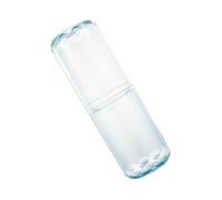 SILENRADAWN Portable Travel Toothbrush Holder Cup Lightweight Plastic Wash Storage Cup with Elegant Blue Design for Outdoor and Bathroom Use