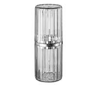 SILENRADAWN Portable Versatile Box Storage Integrated Toothbrush Holder with Made of Sturdy Pet Material Large Use Travel Toothbrush Holder Suitable for Travel and Camping