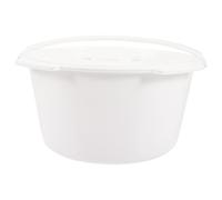 SILENRADAWN Potty Night Pail Portable Toilet Practical Convenient Pp Material with Lid for Bedside Commodes Adults Disabled White