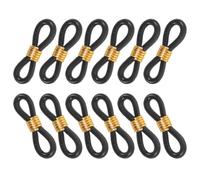 SILENRADAWN Poultry Leg Bands Splay Hobble Rings Adjustable Bird Leg Correction Brace 100pcs Black Made of Rubber and Metal for Quails and Ducks
