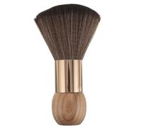 SILENRADAWN Professional Barber Neck Duster Brush with Handheld Wooden Handle and Large Soft Nylon Bristles for Haircut Dusting in Hair Salons