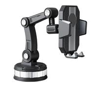 SILENRADAWN Professional Car Phone Mount with Large Suction Cup Abs Metal Silicone Material Stable Support for Safe Driving Navigation Easy Removal Compatible with Phones