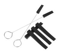 SILENRADAWN Professional Piano Tuning Tool Set Including 2 Angel Tuning Forks and 4 Long Dampers with Rubber and Metal Materials for Beginners and Professionals